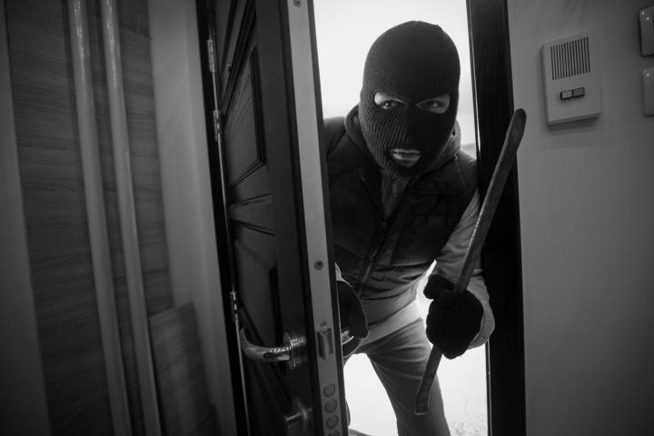 How can you secure your accommodation from burglars?